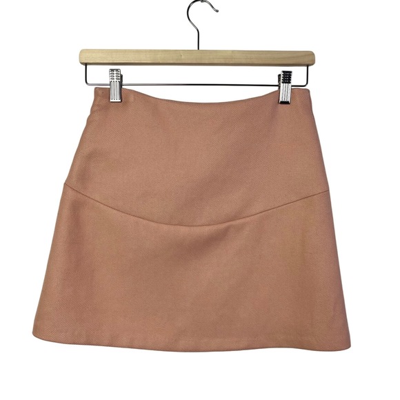 Zara Woman XS Mini Skirt Peach Pink Above Knee Officecore Casual - Picture 4 of 7